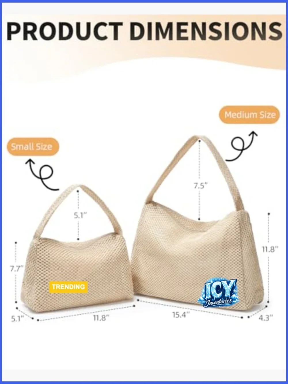 Handwoven Straw Hobo Shoulder Purse with Zipper Closure